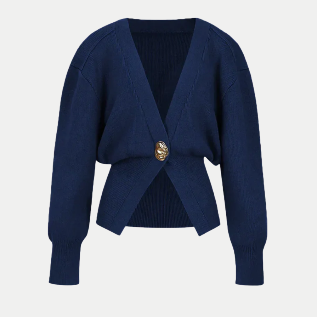 Cardigan slim à col en V pour femme – Élégant, doux et stylé