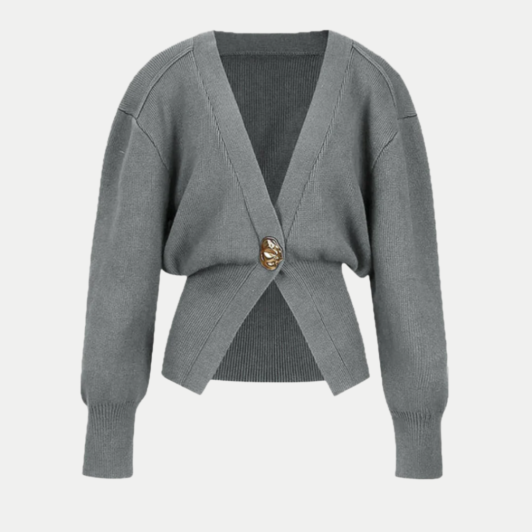 Cardigan slim à col en V pour femme – Élégant, doux et stylé