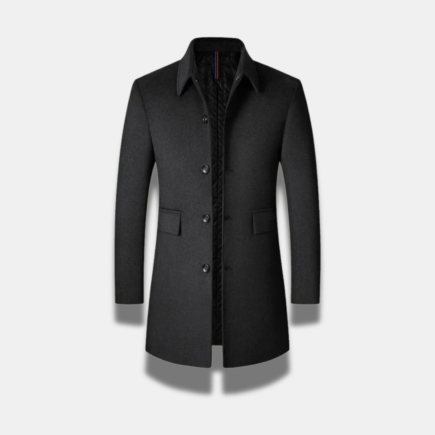 Manteau romain en laine premium pour homme – Style et protection intemporels