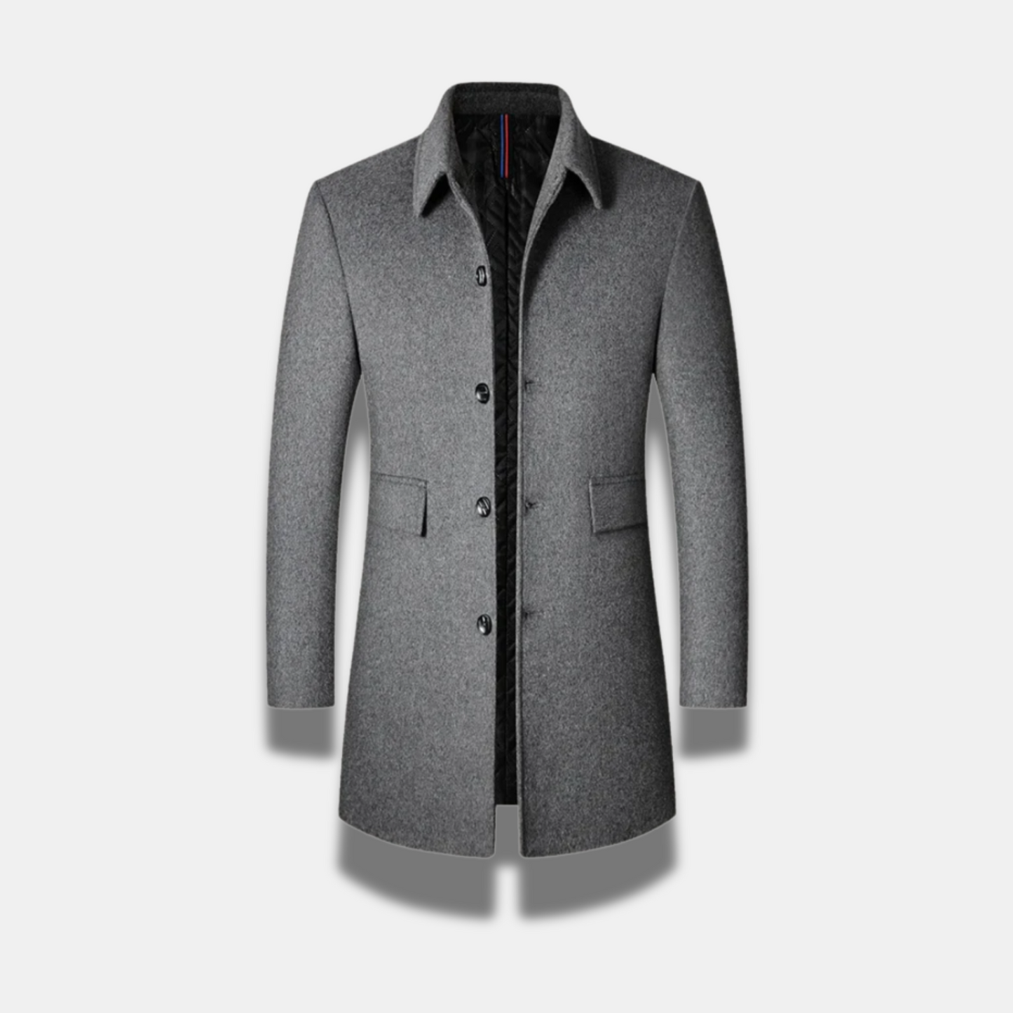 Manteau romain en laine premium pour homme – Style et protection intemporels