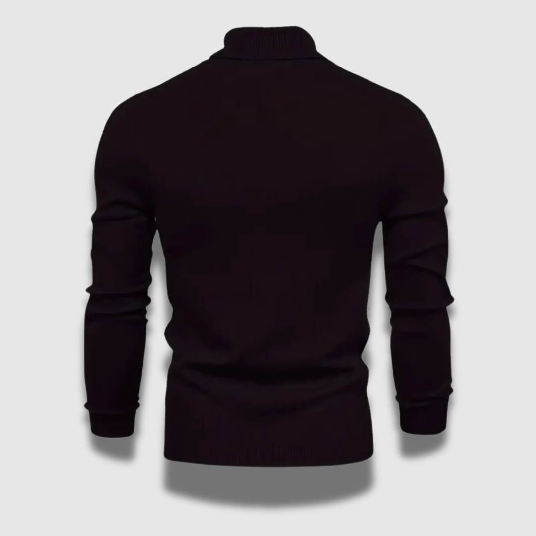 Pull à col roulé doux et haut de gamme pour homme, alliant luxe et chaleur