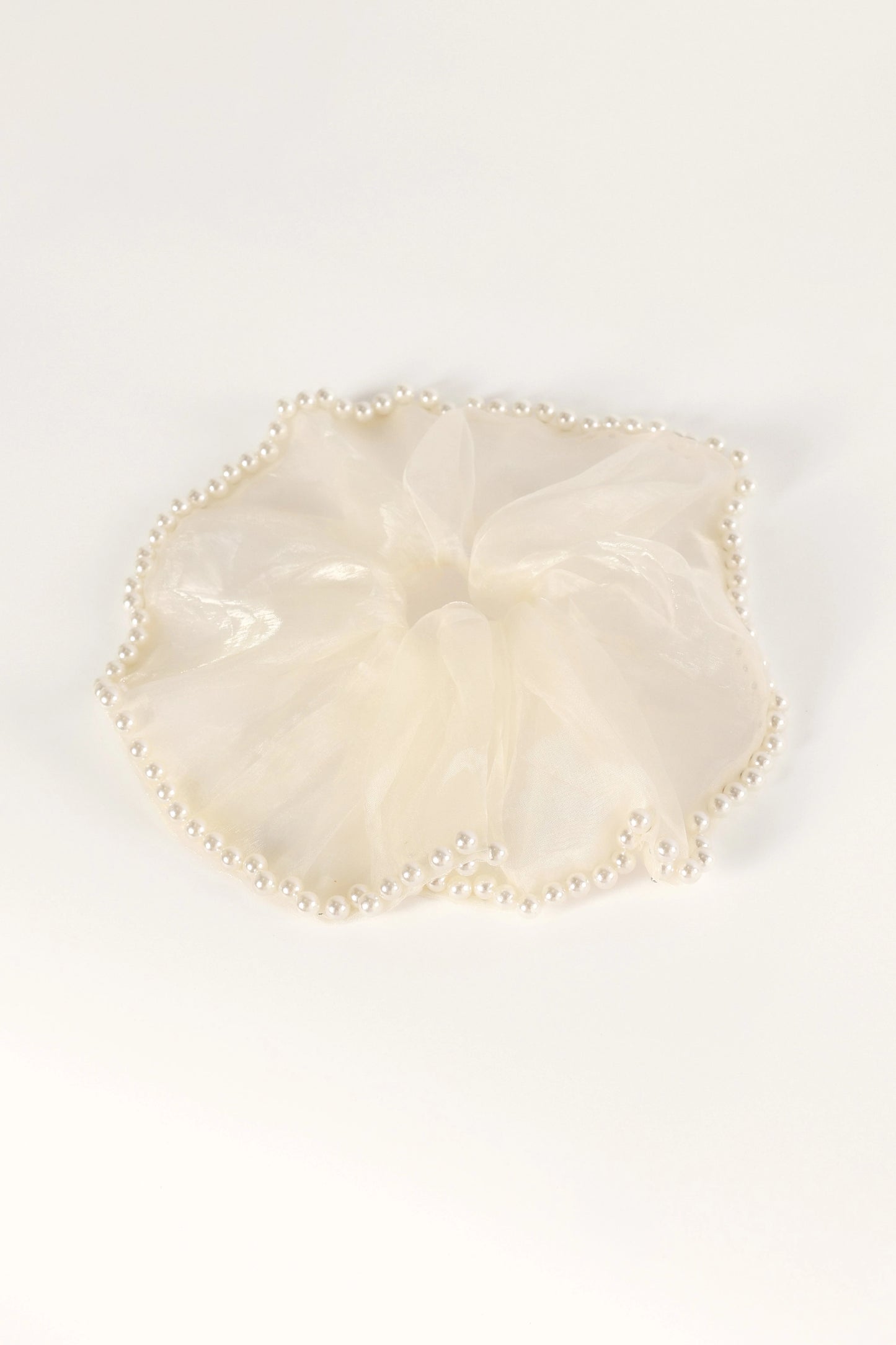 Astoria Pearl Hair Tie - Black Cream