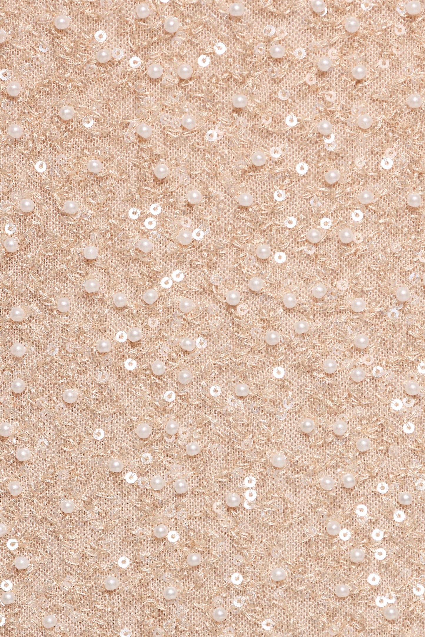 Briellia Sequin Midi Skirt - Champagne