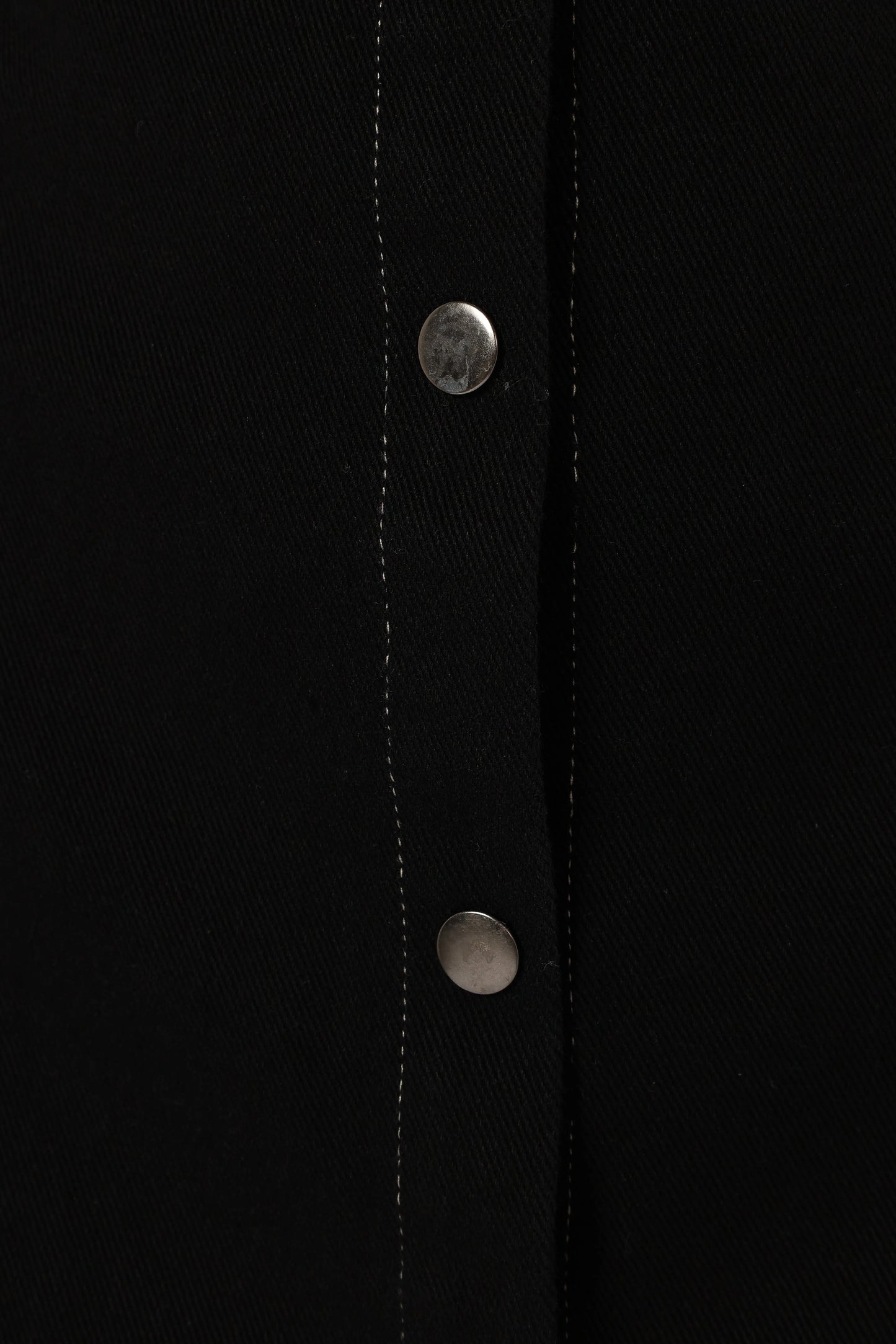 Hailey Denim Mini Dress - Black