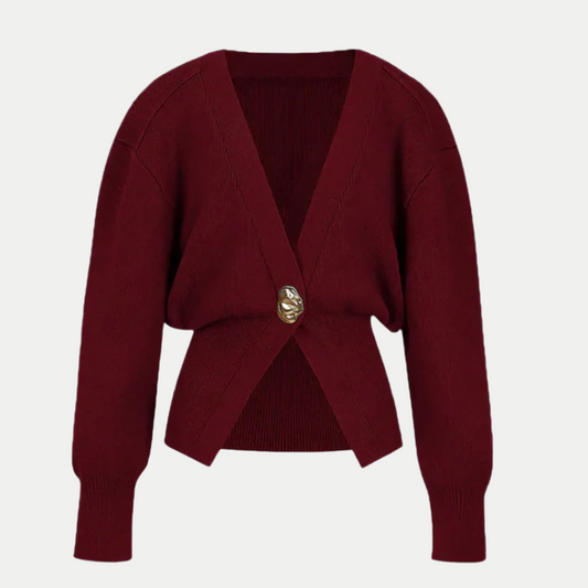 Cardigan slim à col en V pour femme – Élégant, doux et stylé