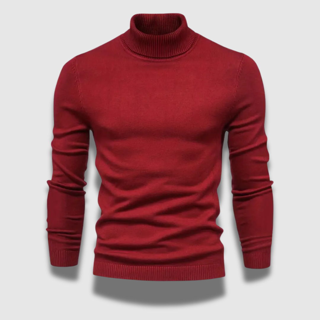 Pull à col roulé doux et haut de gamme pour homme, alliant luxe et chaleur