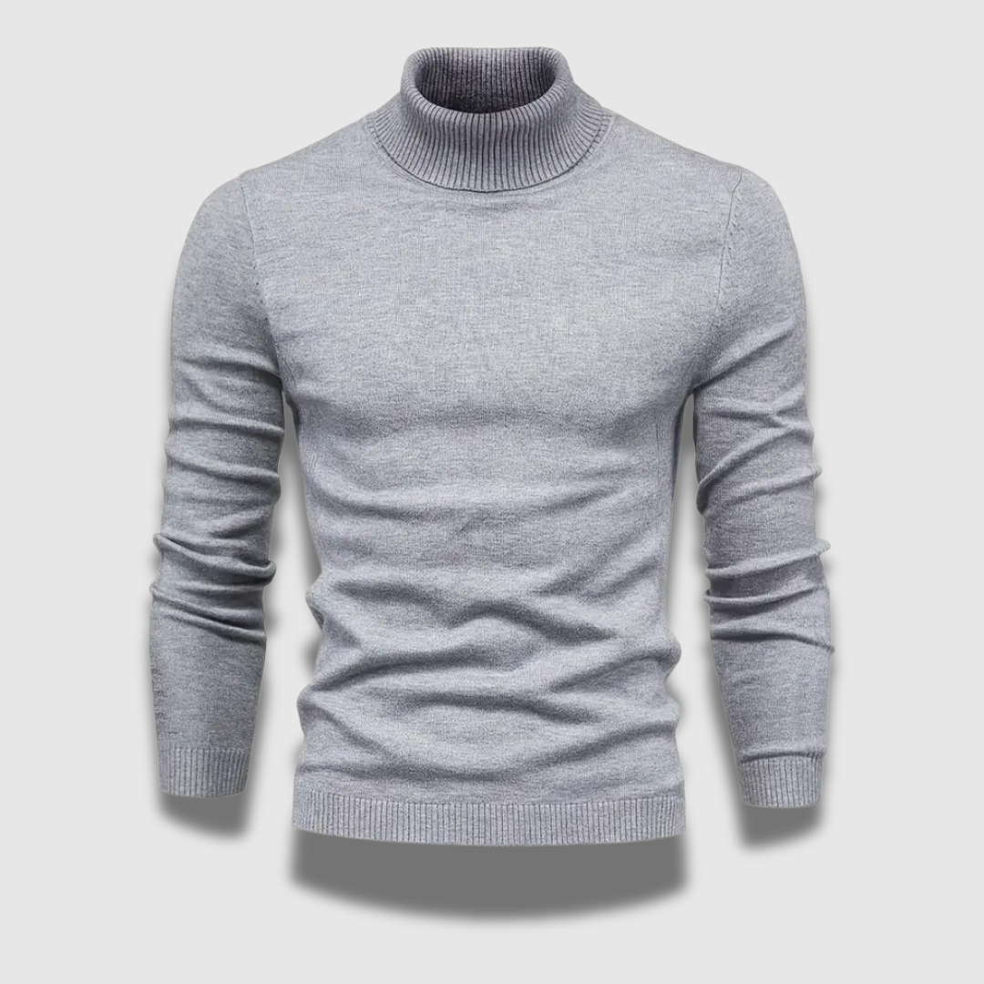 Pull à col roulé doux et haut de gamme pour homme, alliant luxe et chaleur