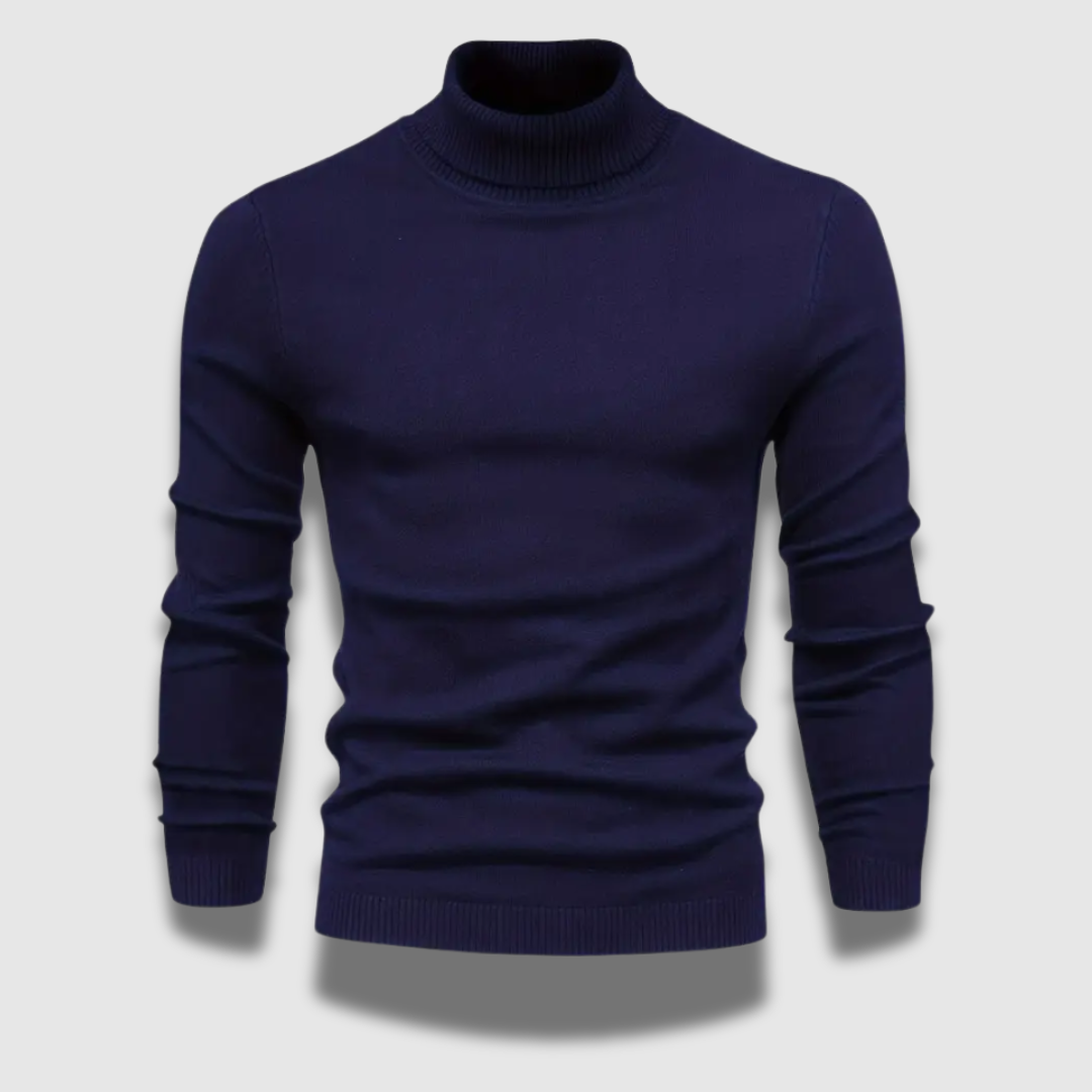Pull à col roulé doux et haut de gamme pour homme, alliant luxe et chaleur