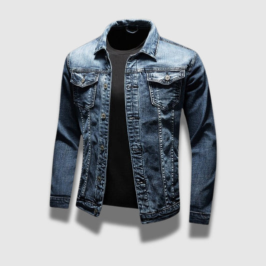 Veste en jean classique pour homme – Double poche, robuste et intemporelle
